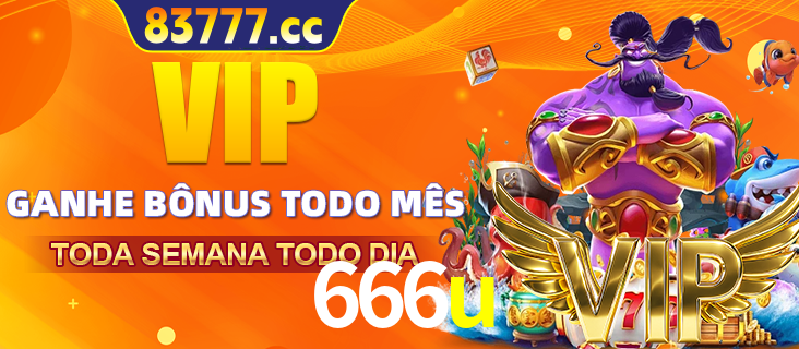 Banner promocional do 666u oferecendo 100% de recompensas adicionais contínuas para quem fizer o login diário (Daily sign-in), com um mascote de coelho.