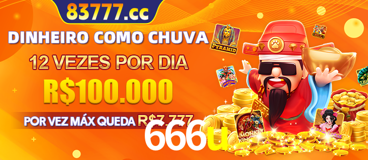Banner do programa de recompensas Recomende para amigos do 666u, detalhando os bônus por convidar amigos, com prêmios que chegam a R$288.888.